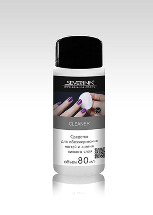 Cleaner - средство для обезжиривания ногтей и снятия липкого слоя 80 мл